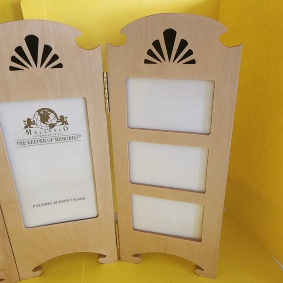 Picture Frame - Photo Screen Divider Style, Accordion, 7 photo spaces avail New - Picture 6 of 14